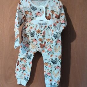 Floral Chicken Sweatsuit
